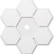 Ekena Millwork Daisy Architectural Grade PVC Ceiling Medallion, 34"OD x 3"ID x 11 3/4"C x 1"P, One-Piece CMP34DY-03000 - alternate 1